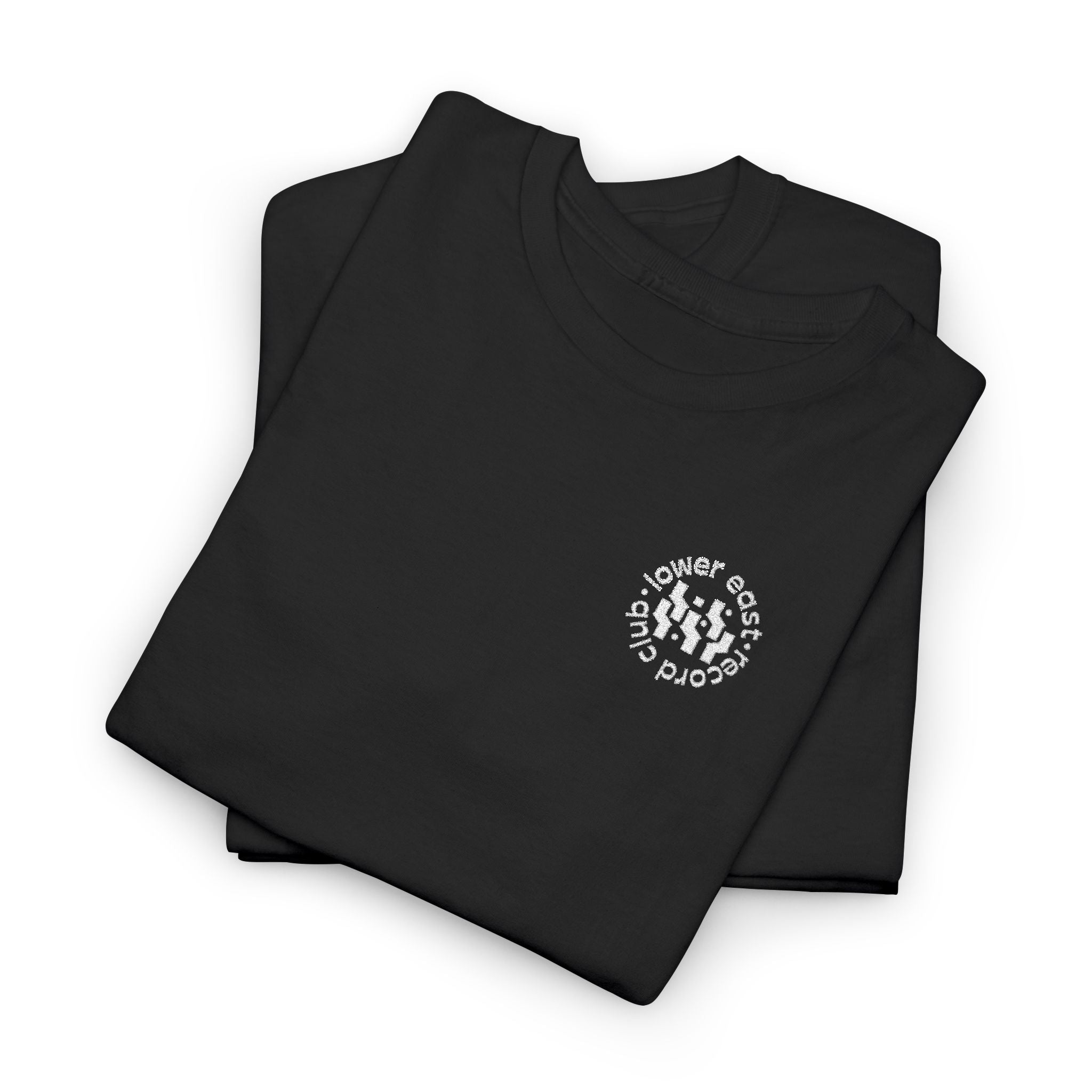 LERC Black Embroidered Signature Logo Unisex T-Shirt